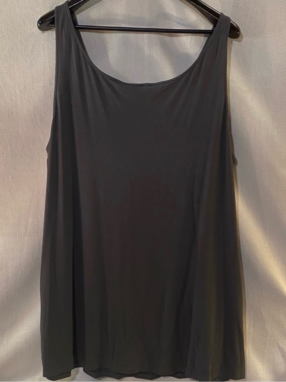 Eileen Fisher Dark Grey Scoop Neck Tank